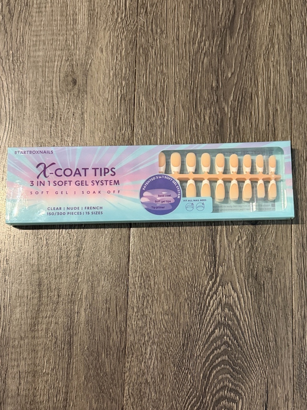 BTArtbox X Coat Soft Gel Nail Tips - Light Nude French Press-On Set